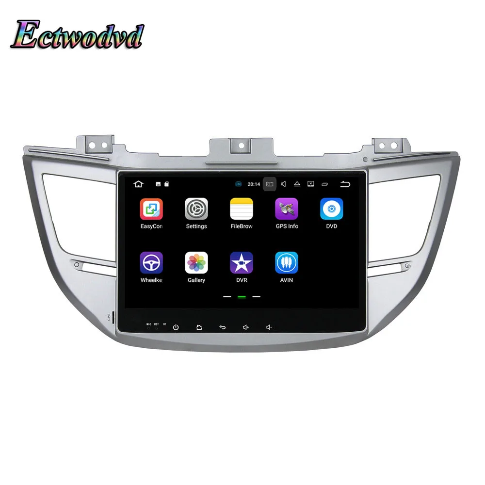 Perfect Ectwodvd Octa Core 4G RAM 64G ROM Android 9.0 Car Multimedia DVD Player GPS HeadUnit for Hyundai IX35 for Tucson 2015 15