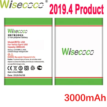 

WISECOCO 3000mAh U50 Battery For Venso Isprit U50 Mobile Phone In Stock Latest Production High Quality Battery+Tracking Number