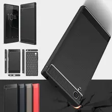 Carbon Fiber Texture Case For Sony Xperia XA1 XA2 Ultra XA2 Plus Soft TPU Case For Sony XZ3 XZ1 Compact XZ2 Premium L1 L2 Cover