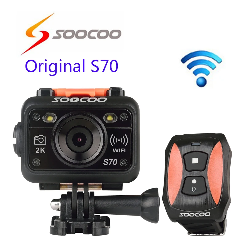 Buy Cheap Free shipping!!Original SOOCOO S70 WiFi 2K Sport Action Camera NTK96660 Waterproof 60M Resolution H.264 Cam Watch Remote Control
