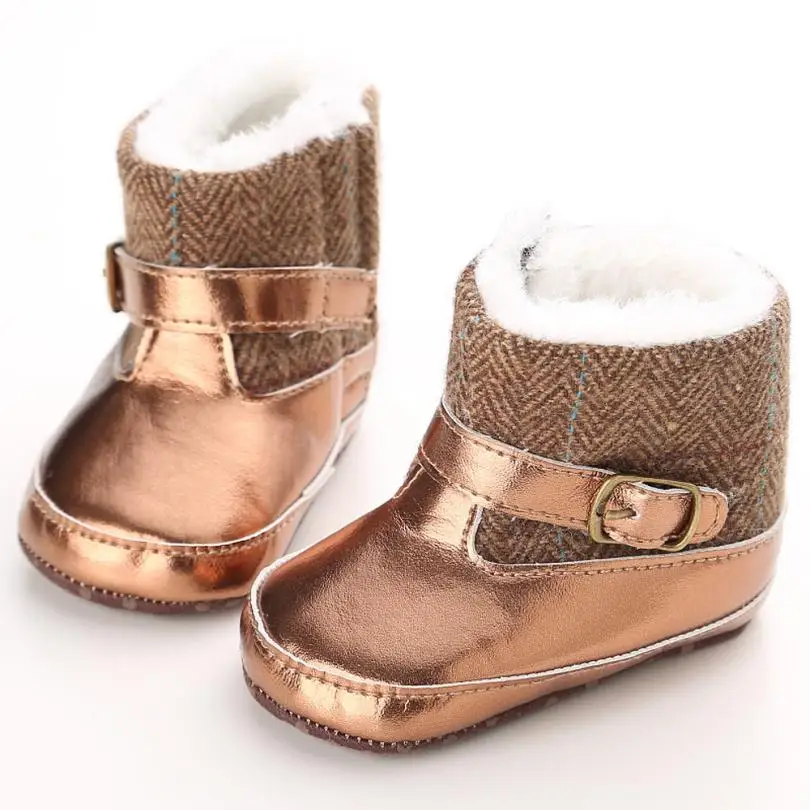 infant gold boots