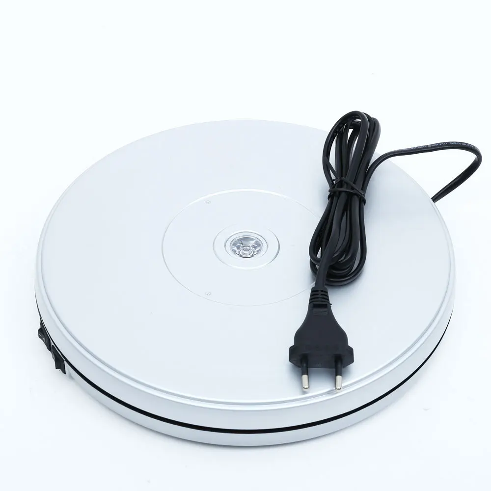 Omala PH360 10&quot 25cm Led Light 360 Degree Electric Rotating Turntable for Photography Max Load 11kg US Plug | Электроника