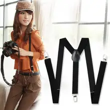 Мужские и wo мужские универсальные подтяжки брюки британские аксессуары черные