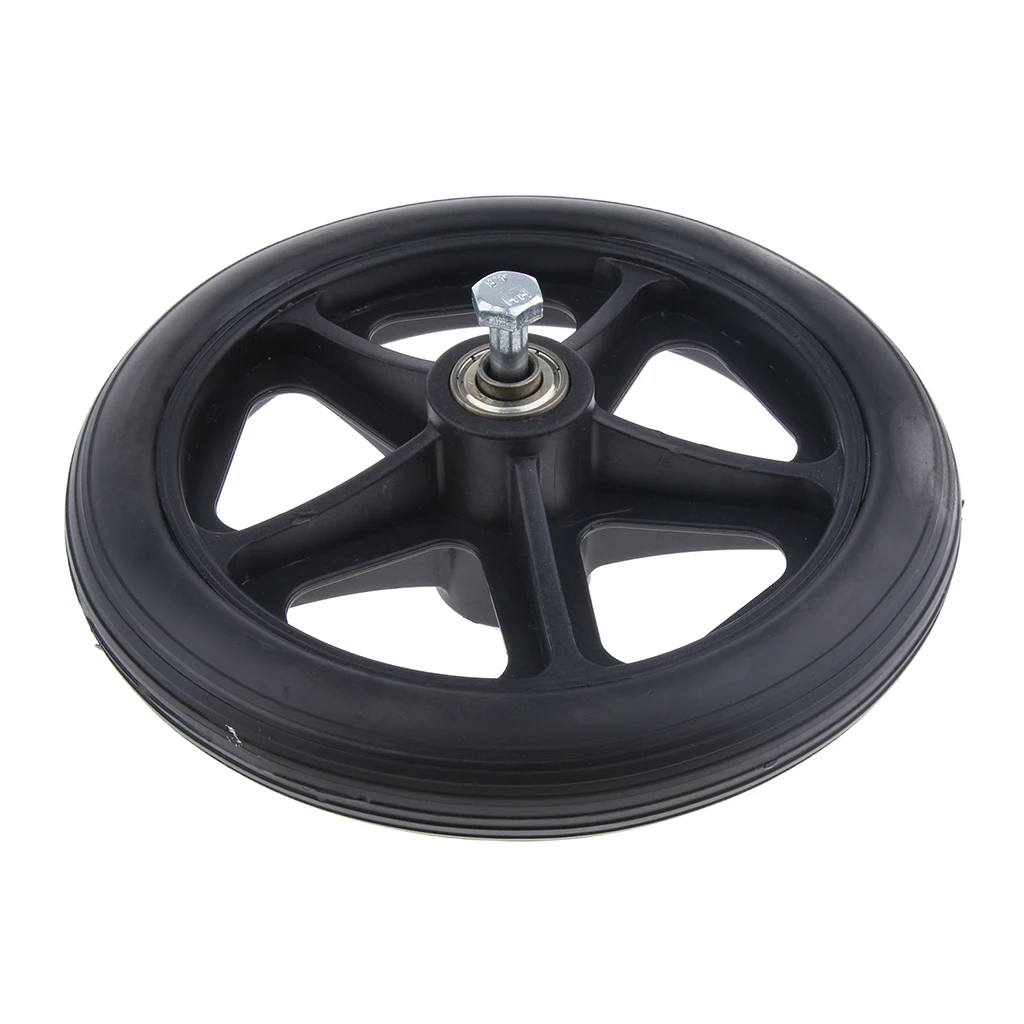 Durable Strong Alloy Frame Wheelchair Front Castor Wheels Replacement Part Tool 5 16 inch Bearing 6