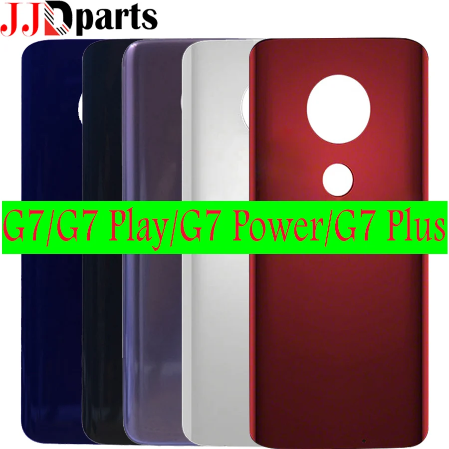 

Original For Motorola Moto G7 XT1962 Back Cover G7 Play Back Battery Cover New For moto G7 Power Rear Door Housing Case Panel
