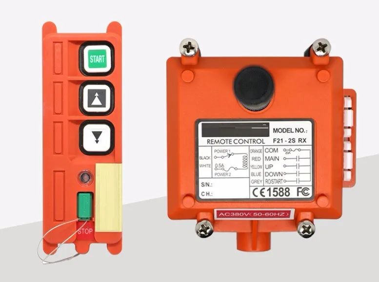 F21-2s, 24 V, 36 V, 220 V, 380V промышленный беспроводной пульт дистанционного управления для электрической подъемной тележки подъемный мостовой кран gant