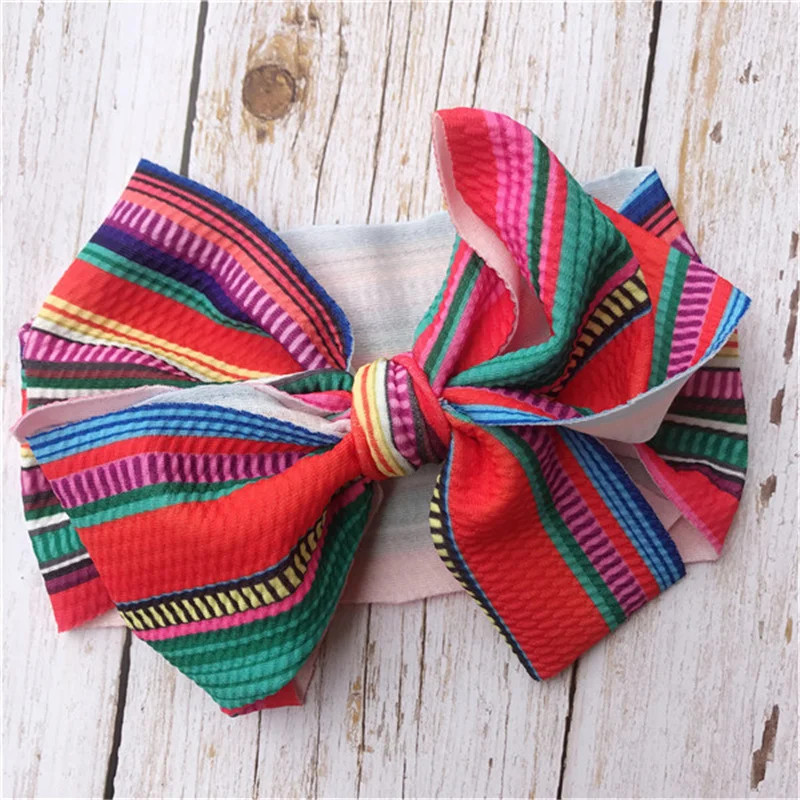 

2019 New Fashion Toddler Kid Baby Girl Elastic Bowknote Headband Infant Turban Cute Headwrap Hair Bow Band Accessories Headwear
