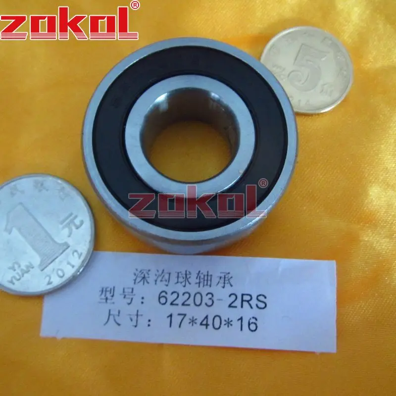 ZOKOL 62203RS подшипник 62203 2RS 180503 радиальный шарикоподшипник 17*40*16 мм|bearing bearing|bearing