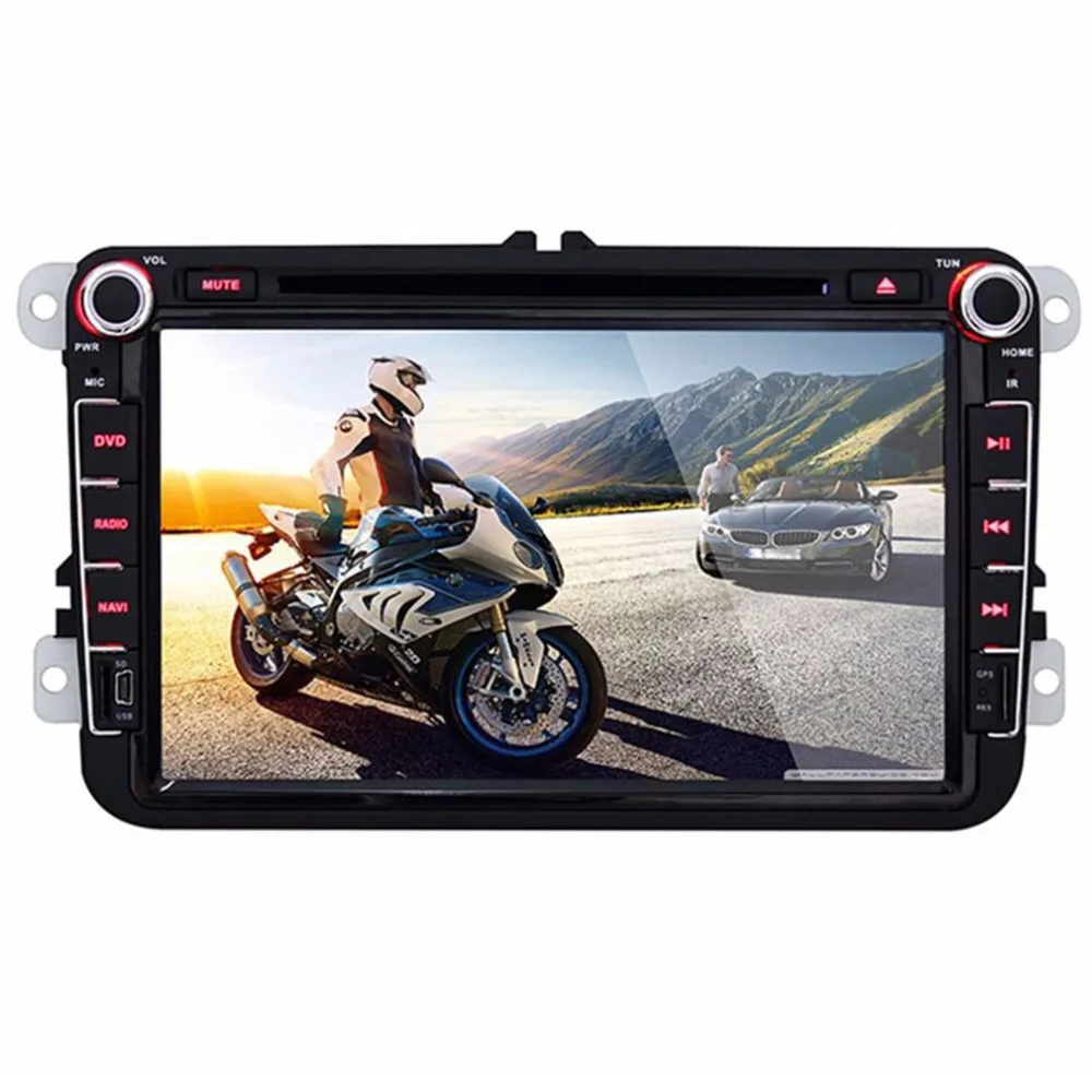 8 Inch LCD Screen Car DVD Player 1080P Full HD Digital Built In Bluetooth Hand Free