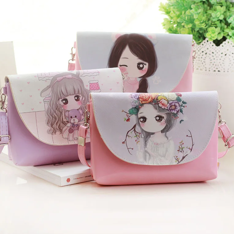 

eTya Cute Small Shoulder Bags For Women Girl Children Pu leather Cute Pu Mini Crossbody Bag Coin Money Card Messenger Bag