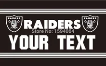 Oakland Raiders Custom Your Text Flag 3ft x 5ft Polyester NFL Team Banner Flying Size No.4 144* 96cm Custom flag