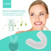 V-WHITE u-образная Силиконовая зубная паста головка высокого качества Силикагель Головка Автоматическая Электрическая зубная паста головка отбеливание зубов