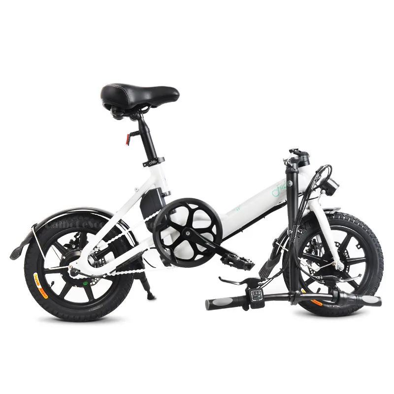 Flash Deal Fiido D3 Mini Electric Bike Two Wheels Electric Bicycle 14 Inch 36V 250W Adults Portable Foldable Electric Bicycle With Seat 21