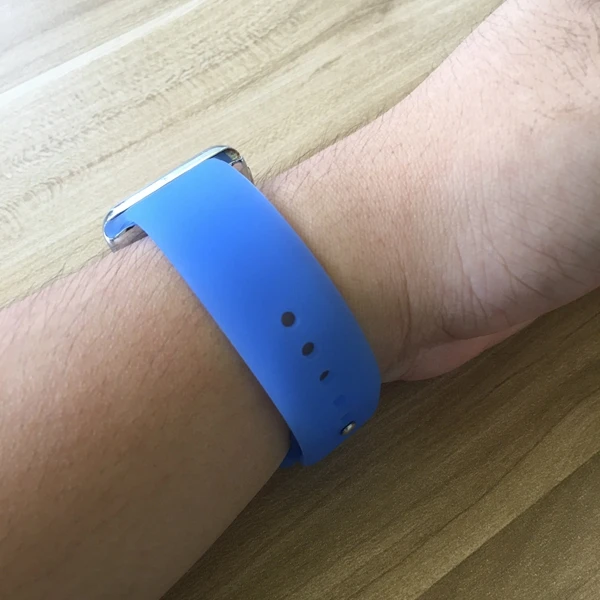 Новейшие технологии резиновая спортивный ремешок для наручных часов Apple Watch серии 1/2/3, 42 мм, 38 мм, ремешок для наручных часов iWatch, 4 40 мм 44 наручные браслет силикона - Цвет ремешка: Translucent blue