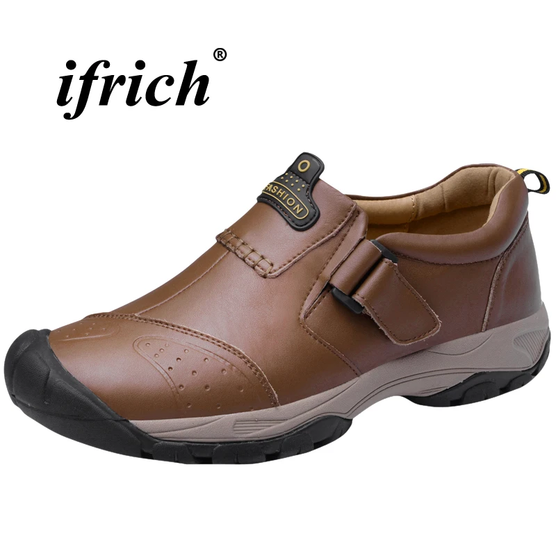 

Man Outdoor Sneakers Black Brown Mens Hiking Shoes Autumn Winter Trail Shoes Men Rubber Bottom Walking Sneakers For Male