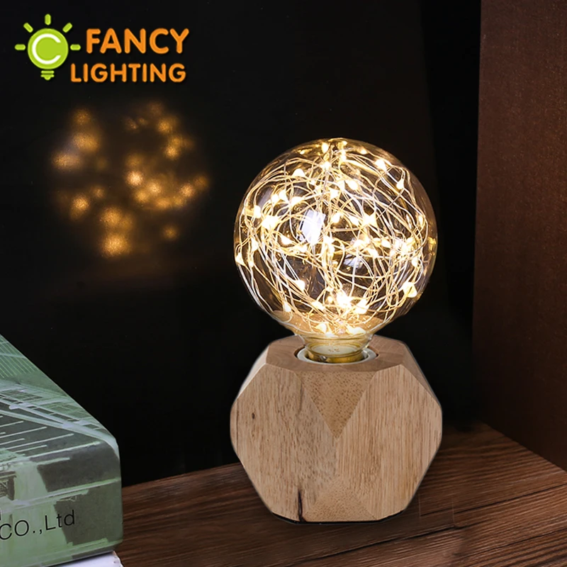 Светодиодная лампа гирлянда E27 110 В 220 В|modern wood table lamp|wood lamptable lamp |