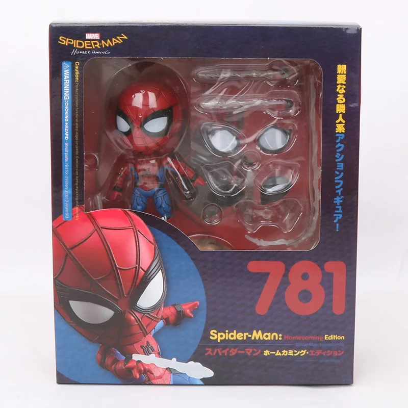 10 см игрушки Marvel Nendoroid 1037 Мстители эндшпиль Железный человек паук ПВХ Фигурка Железный Паук супер герой Коллекционная модель