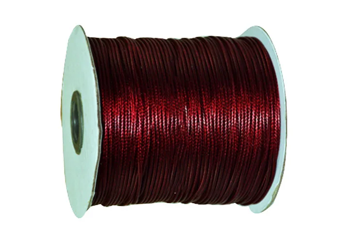 

200yds/roll+0.5mm Wine Red Korea Polyester Wax Cord Waxed Cord Thread+DIY Jewelry Bracelet Necklace Wire String Accessories