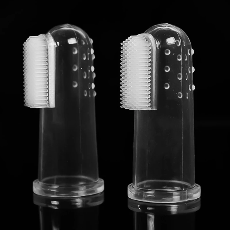 

Infant Baby Finger Toothbrush Kids Safety Silicone Soft Toothbrush Baby Teether Baby Daily Tooth Cleaning Tool