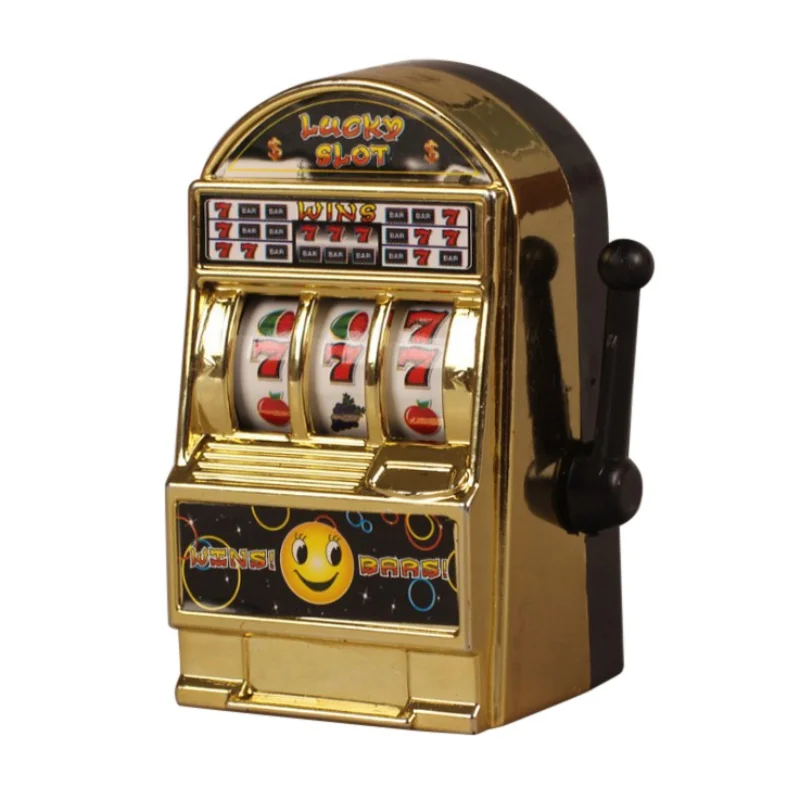 

Funny Gags Practical Jokes Children' s Slot Machine Mini Toy Lucky Jackpot For Fun Birthday Gift Kids Safe
