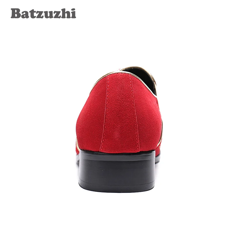 Party Véritable Italian Chaussures 38 Hommes Cap Style Zapatos Rouge Taille En De Hombre Cuir Métal Mariage Hot Club 46 6fwq4gAq