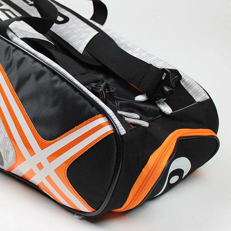 Head Professional Tennis Bag Racket Backpack Badminton Single Shoulder Bag Travel Hiking Outdoor Sports for 6 -9 Rackets In