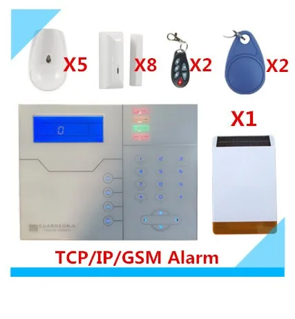 2018 Бесплатная доставка веб-IE Управление ST-VGT TCP/IP GSM сигнализация Системы дома охранной сигнализации с Открытый солнечной Strobe Siren