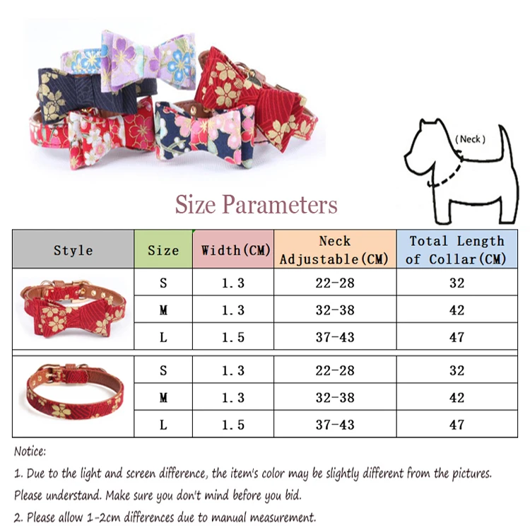 Прекрасный бантом домашние кошки ошейник с цветочным принтом Регулируемый щенок кошки Цепочки и ожерелья из искусственной кожи маленьких собак ошейники бульдог Chihuahu
