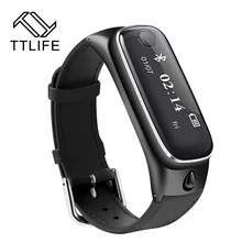 2016 TTLIFE M6 Смарт часы браслет Спорт SmartBand Bluetooth 4.0 гарнитуры Sleep Monitor фитнес-трекер для IOS телефона Android