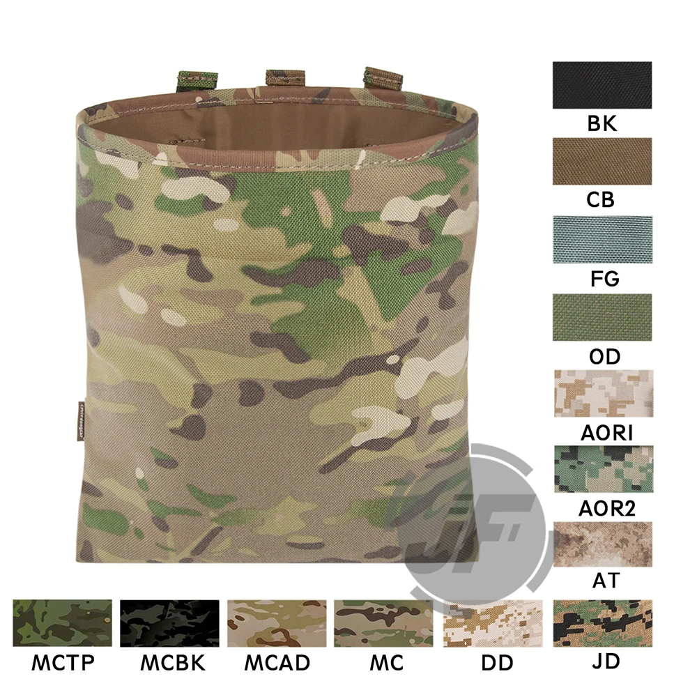

Emersongear Tactical Drop Pouch High Speed Belt / MOLLE Magazine Pouch Multicam Large Capacity Dump Bag Foldable Quick Access