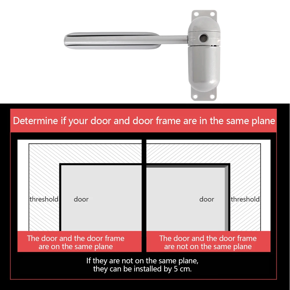 1 Set Mini Automatic Door Closer Closing Adjustable Mini Gate