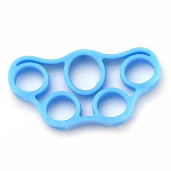 

Hot Finger Strength Gripper Trainer Silicone Stretcher Expander Resistance Wrist Hand Exercise Training Grip Band Tool