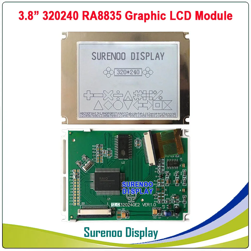 3," 320X240 320240 Графический ЖК-модуль дисплей панель экран LCM с RA8835 контроллер синий серый ЖК-дисплей, светодиодный подсветка