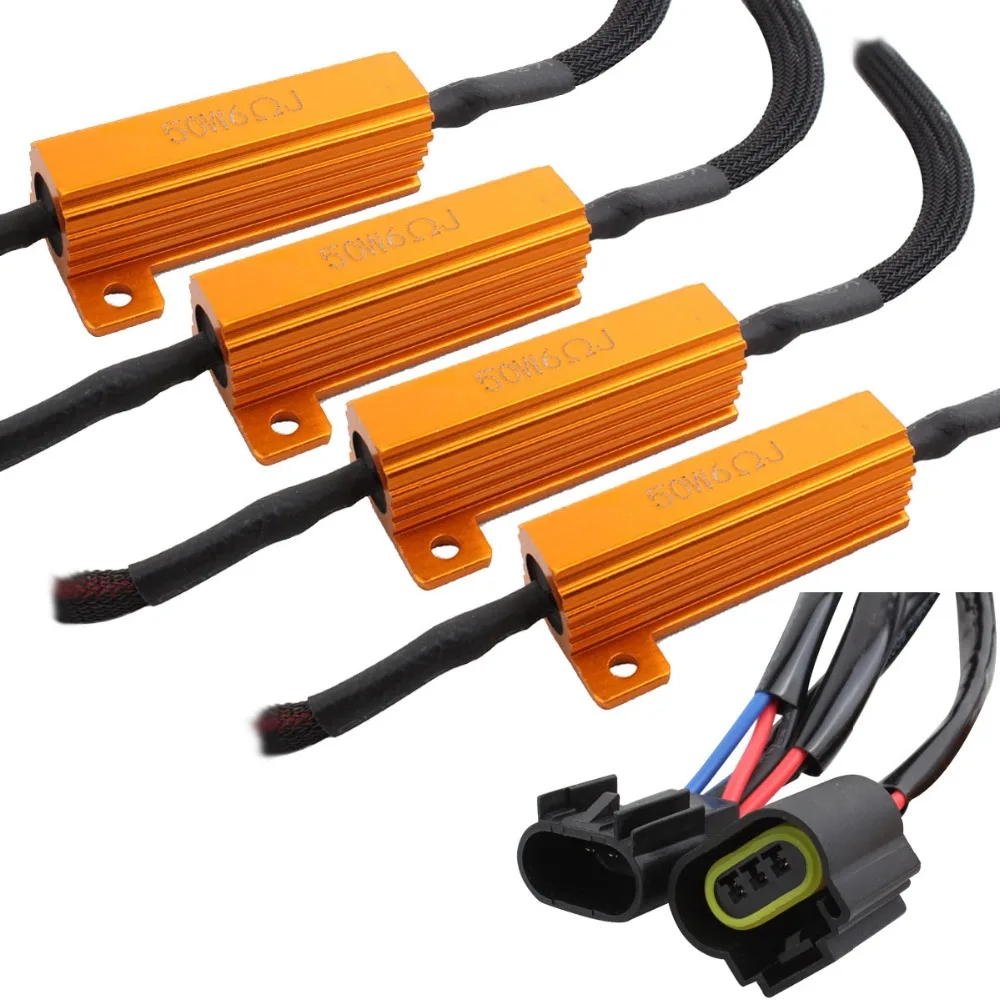 H13 9008 50w 6ohm LED Resistors Decoder for Headlight Bulbs Conversion Kit | Автомобили и мотоциклы