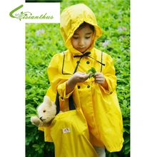 Детский плащ модная непроницаемая настоящая детская непромокаемая одежда дождевик детский модный дождевик желтый розовый