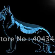 LK242-немецкая овчарка Собака светодиодный неоновый свет знак