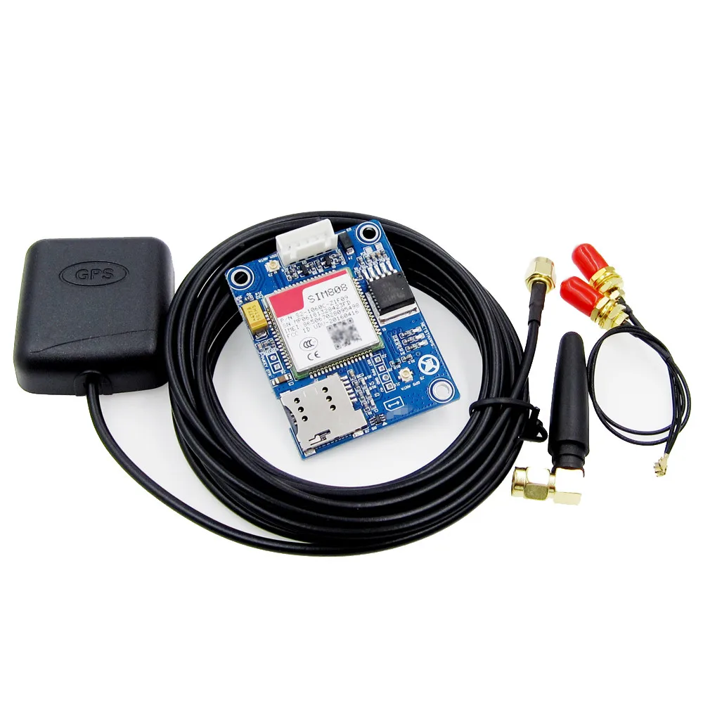 

SIM808 Module GSM GPRS GPS Development Board IPX SMA with GPS Antenna Raspberry Pi Support 2G 3G 4G SIM Card