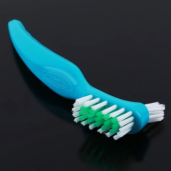 

1PC New Fashion Men Women Denture Dedicated Brush Toothbrush Hot Sale Dual Brush Heads Eco Friendly Toothbrush