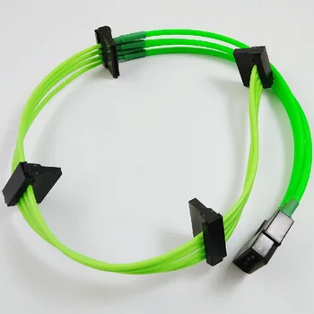 

Molex 4PIN to Sata connector adapter extension cable with multi color sleeving