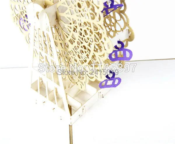  Free shipping 5pc/lot 15x15cm handmade exquisite 3D fold up greeting invitation card kids children  - 32728538411