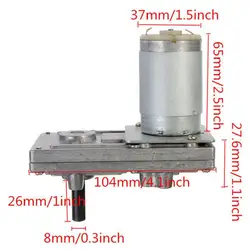 Профессиональный 555 металлический Шестерни Мотор 12 V-24 V DC Шестерни мотор 2.5A дропшиппинг