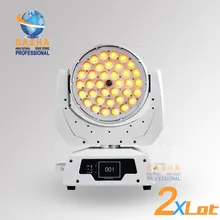 2X Лот заводская цена 36 шт.* 10 Вт 4в1 RGBW с переменной фокусировкой светодиодный Moving Head Wash, сценический движущийся головной свет, сценический свет-сенсорный экран ЖК-дисплей