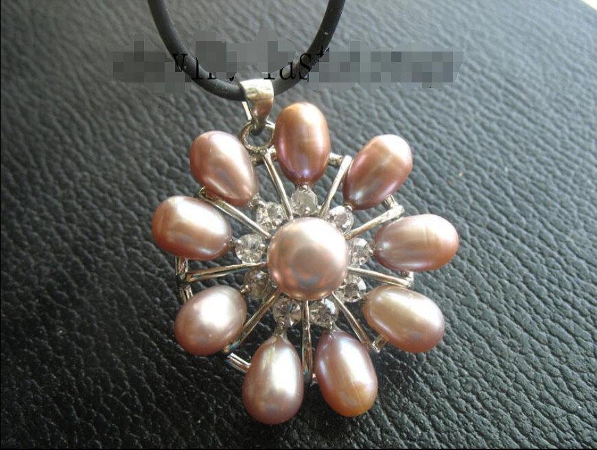 

FREE SHIPPING ******WOW! freshwater pearl purple sun 35mm necklace 18