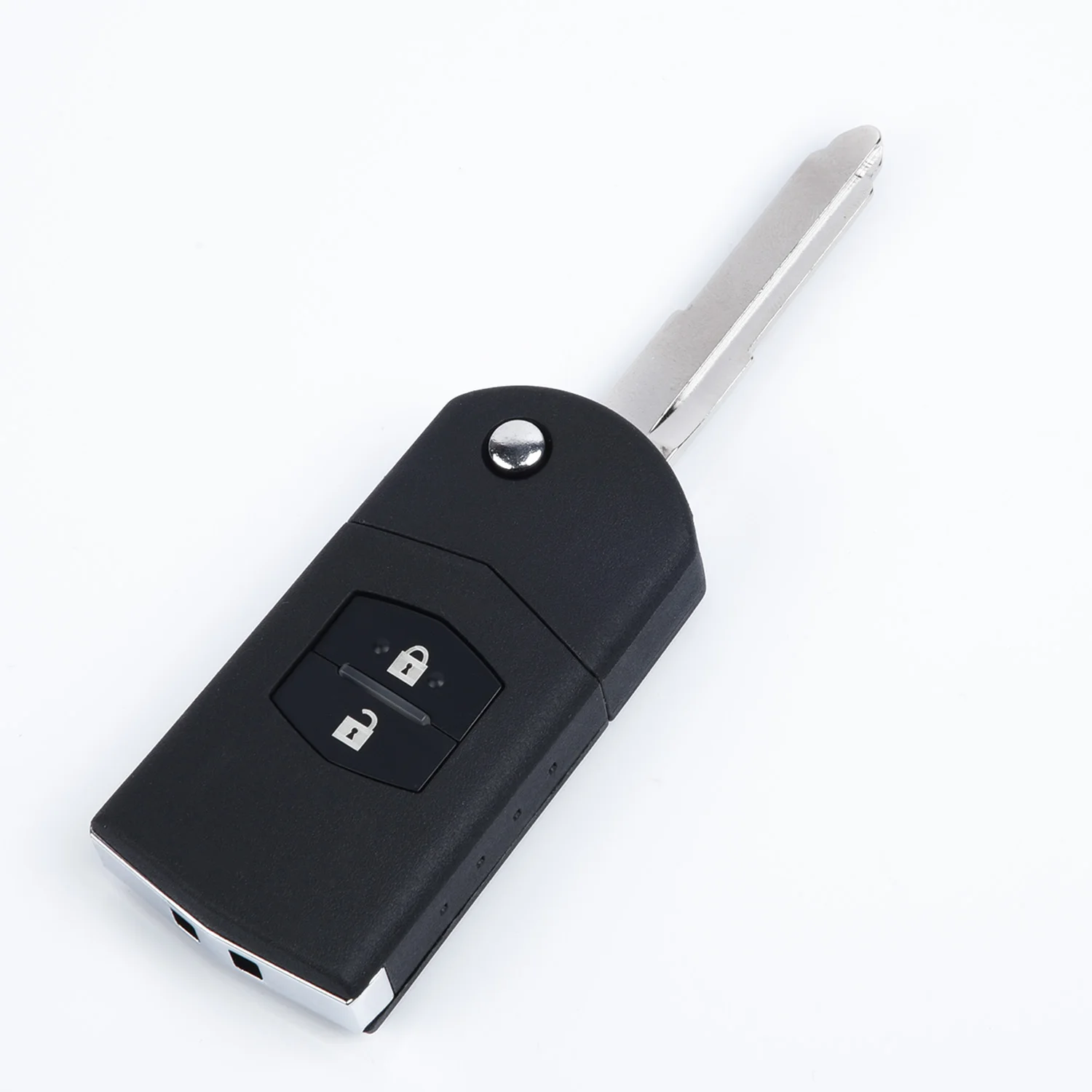 

2-Button Folding Car Remote Key Housing Shell Case Cover Protection For Mazda