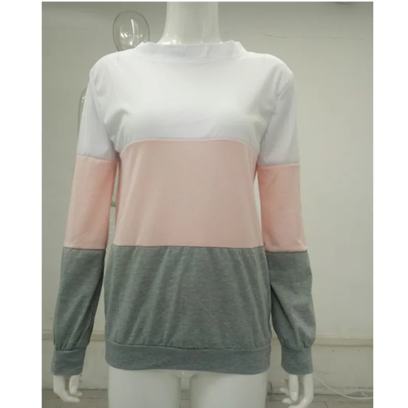 SINFEEL 2018 Autumn Sweatshirt Female Color Block Patchwork Sexy V Back Hoodie Femme Top Tee Shirt O-neck Sweatshirt Women SINFEEL 2018 Autumn Sweatshirt Female Color Block Patchwork Sexy V Back Hoodie Femme Top Tee Shirt O-neck Sweatshirt Women