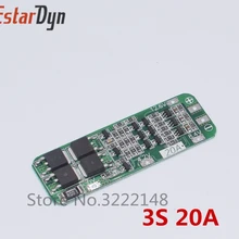 1 шт. 3S 20A литий-ионный аккумулятор 18650 зарядное устройство PCB плата защиты BMS 12,6 V ячейка 59x20x3,4 мм модуль