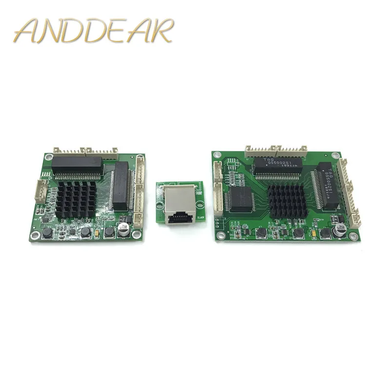 Industrial grade mini 3/4/5 port full Gigabit switch to convert 10/100/1000Mbps Transfer module equipment weak box | Компьютеры и офис