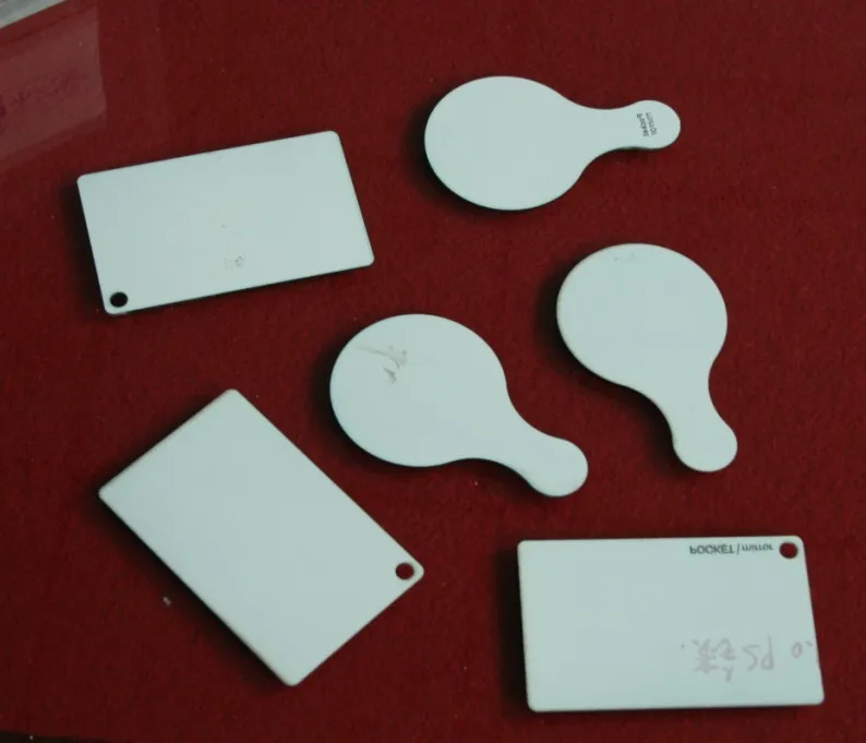 Размер кредитной карты, акриловое карманное зеркало, 85,5x54 мм, 1 мм, 50 шт./лот