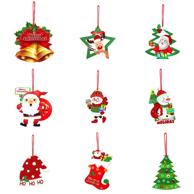 3D Romantic Xmas String Hanging Charm Party Decoration Christmas 3D Romantic Xmas String Hanging Charm Party Decoration Christmas Tree Ornament Wholesale Free Shipping 30RJ25 - 3D Romantic Xmas String Hanging Charm Party Decoration Christmas