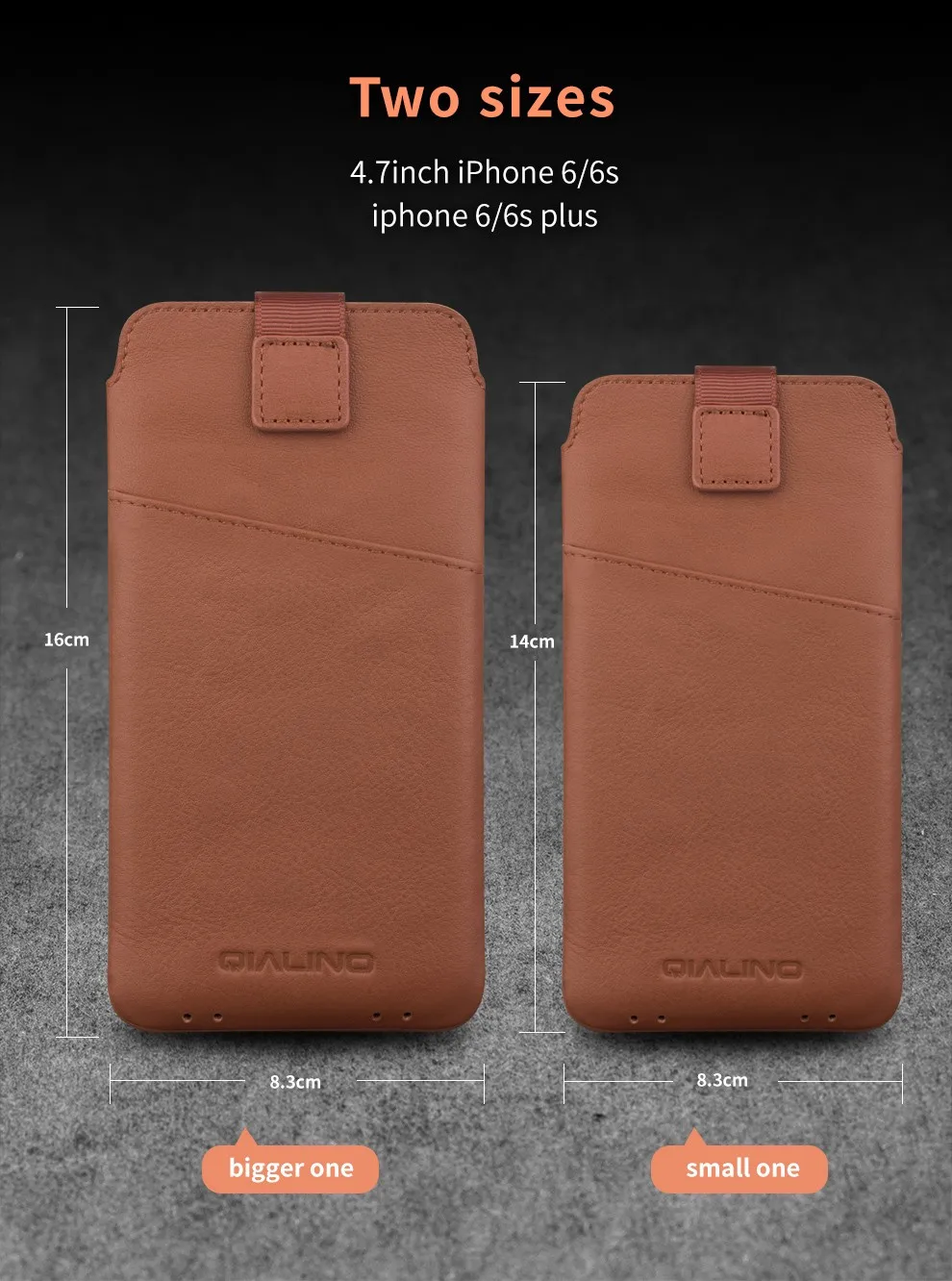 QIALINO new arrival For iphone 6 6s 4.7 Case new case Pouch for iphone 6 plus 6s plus 5.5" Leather with Card Slot Luxury Case lifeproof case iphone 8